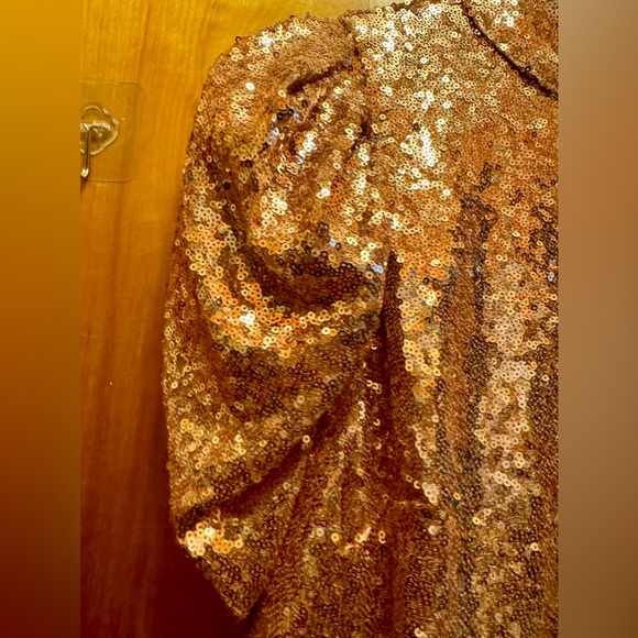 Elegant Sequence Mini Dress w/ Juliet Sleeves Size Small NWT - Picture 12 of 15